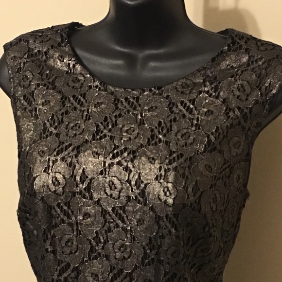 WHBM Pewter Lace Dress NWT - Picture 4 of 8
